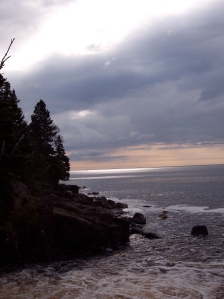 Cascade River pullout, North Shore Drive