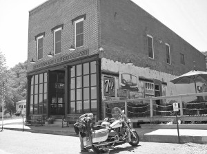 Reads Landing Brewing Company graciously offers motorcycle parking.